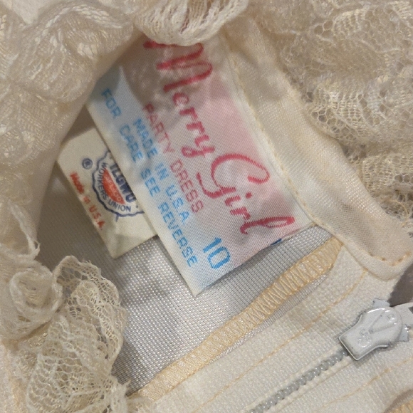 Vintage Merry doll 60s 70s Dress with Flutter Sleeves - Picture 3 of 7